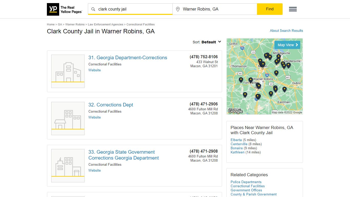 Clark County Jail in Warner Robins, GA with Reviews - Page 2 - YP.com